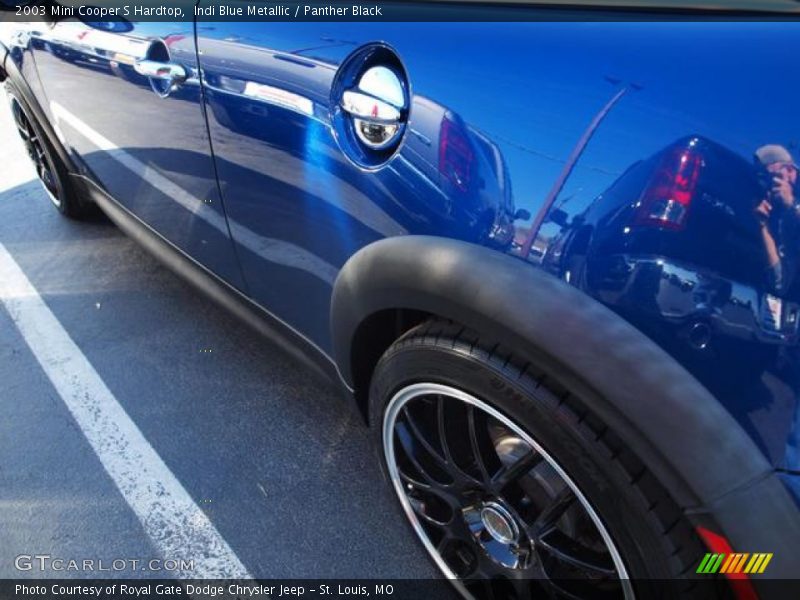 Indi Blue Metallic / Panther Black 2003 Mini Cooper S Hardtop