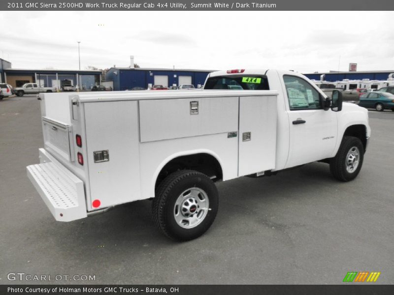 Summit White / Dark Titanium 2011 GMC Sierra 2500HD Work Truck Regular Cab 4x4 Utility