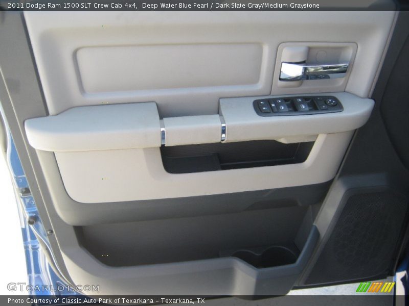 Deep Water Blue Pearl / Dark Slate Gray/Medium Graystone 2011 Dodge Ram 1500 SLT Crew Cab 4x4