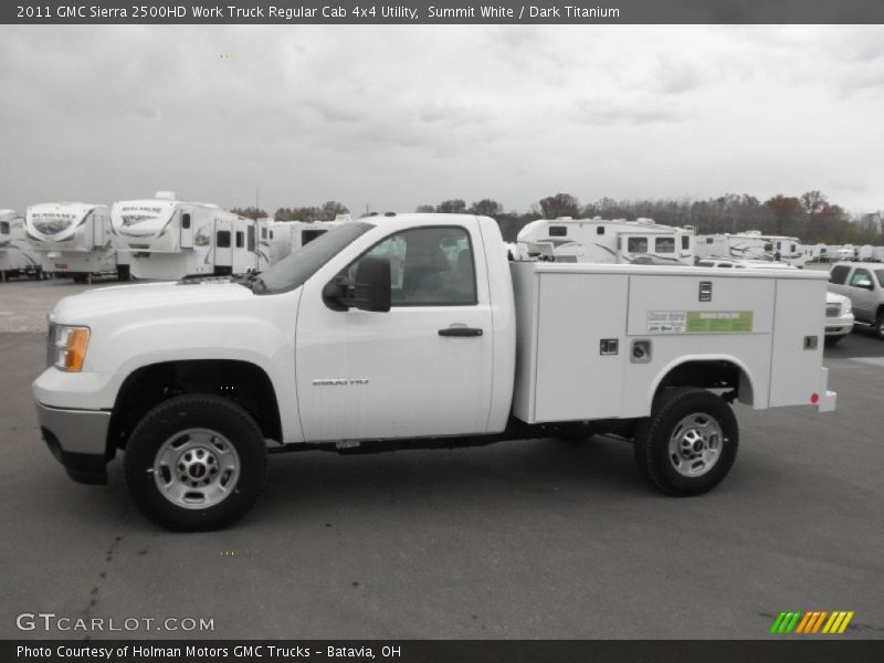 Summit White / Dark Titanium 2011 GMC Sierra 2500HD Work Truck Regular Cab 4x4 Utility