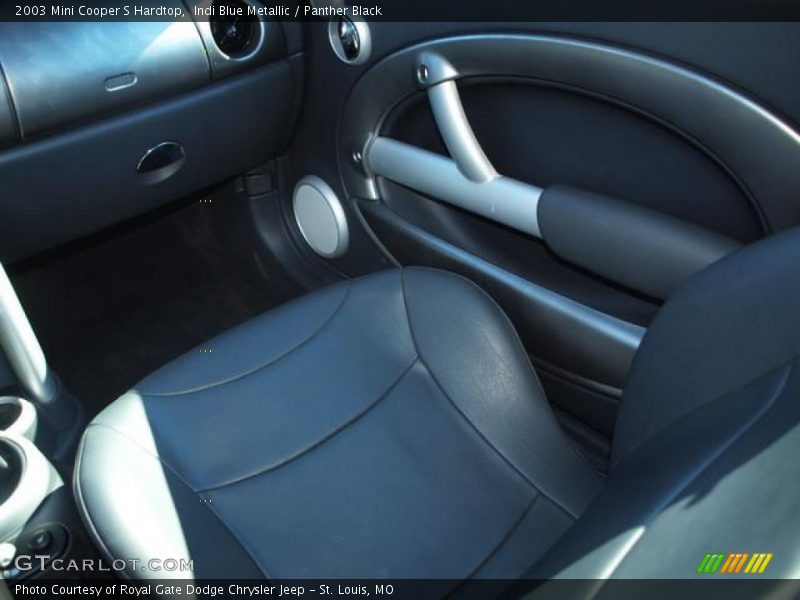 Indi Blue Metallic / Panther Black 2003 Mini Cooper S Hardtop