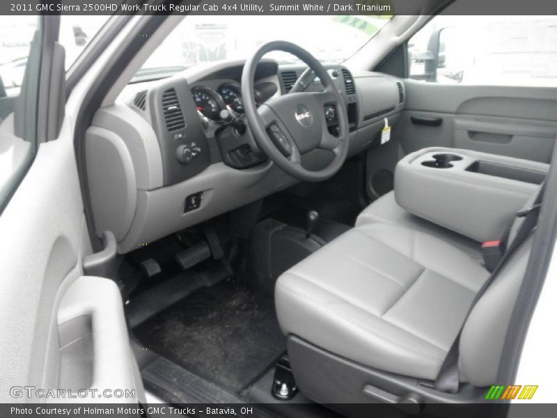 Summit White / Dark Titanium 2011 GMC Sierra 2500HD Work Truck Regular Cab 4x4 Utility