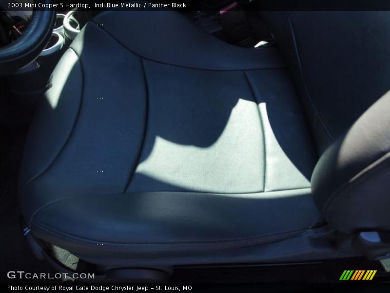 Indi Blue Metallic / Panther Black 2003 Mini Cooper S Hardtop