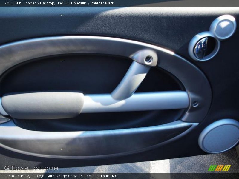 Indi Blue Metallic / Panther Black 2003 Mini Cooper S Hardtop
