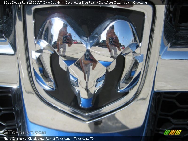 Deep Water Blue Pearl / Dark Slate Gray/Medium Graystone 2011 Dodge Ram 1500 SLT Crew Cab 4x4