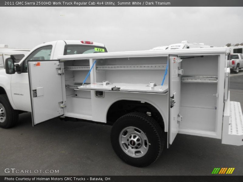 Summit White / Dark Titanium 2011 GMC Sierra 2500HD Work Truck Regular Cab 4x4 Utility