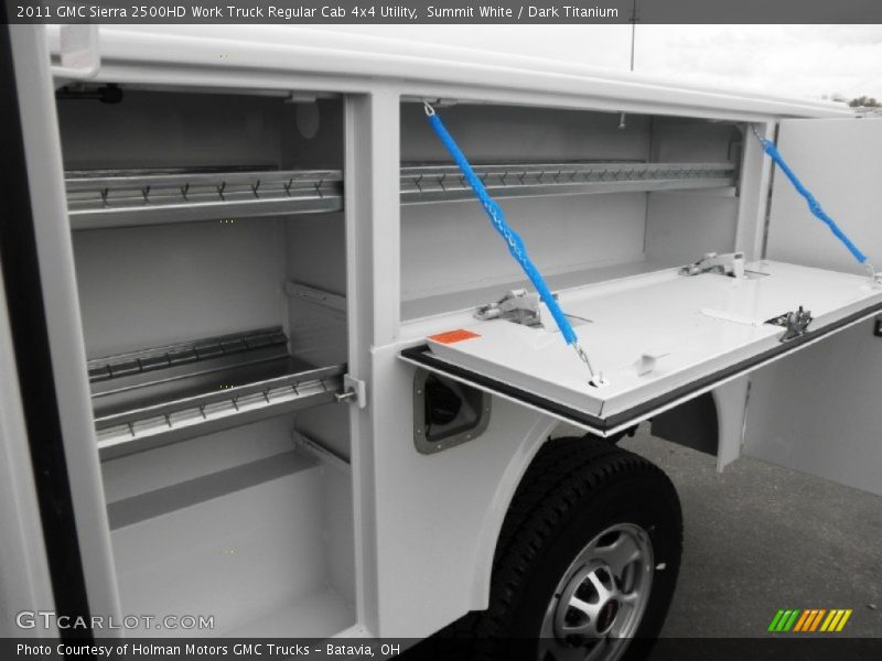 Summit White / Dark Titanium 2011 GMC Sierra 2500HD Work Truck Regular Cab 4x4 Utility