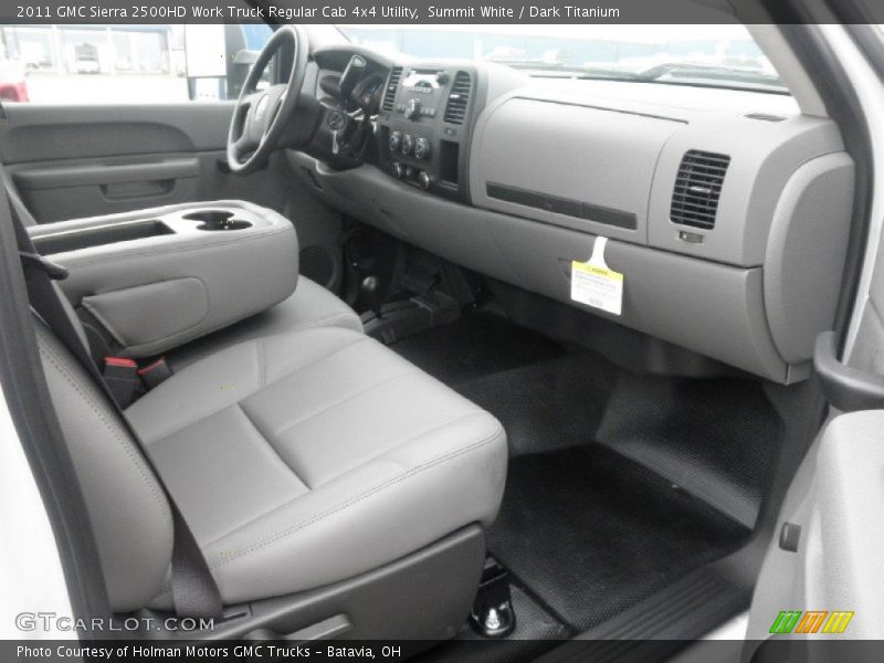 Summit White / Dark Titanium 2011 GMC Sierra 2500HD Work Truck Regular Cab 4x4 Utility