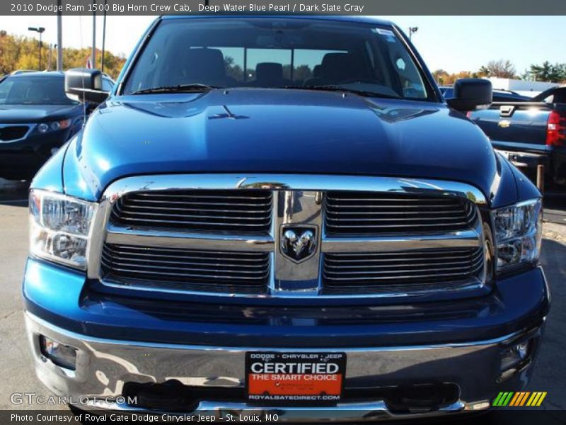Deep Water Blue Pearl / Dark Slate Gray 2010 Dodge Ram 1500 Big Horn Crew Cab