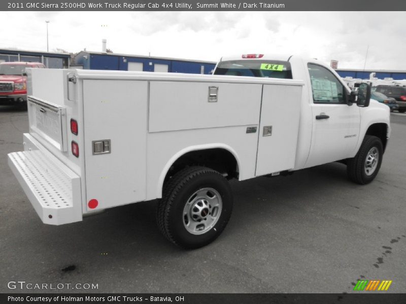 Summit White / Dark Titanium 2011 GMC Sierra 2500HD Work Truck Regular Cab 4x4 Utility