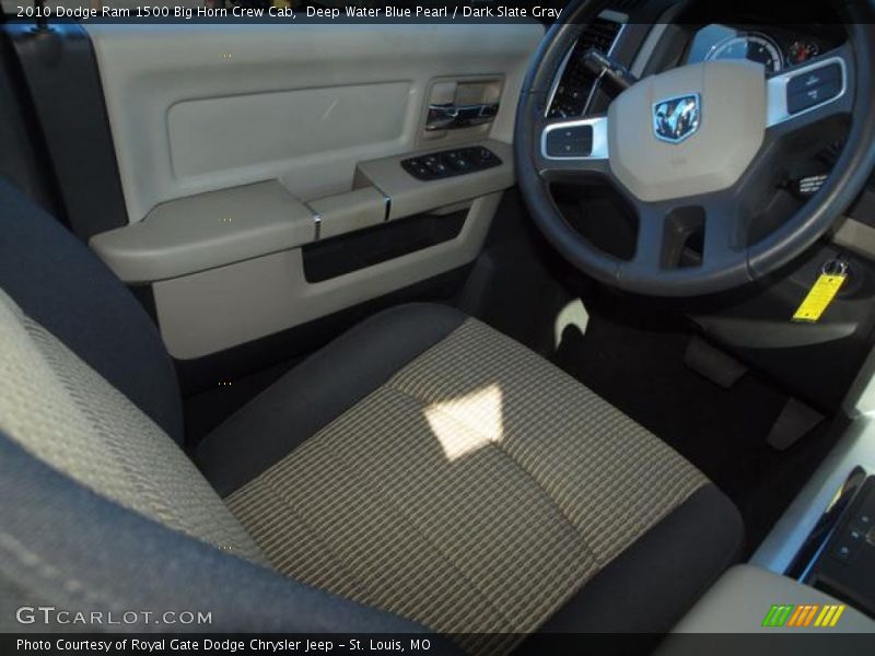 Deep Water Blue Pearl / Dark Slate Gray 2010 Dodge Ram 1500 Big Horn Crew Cab