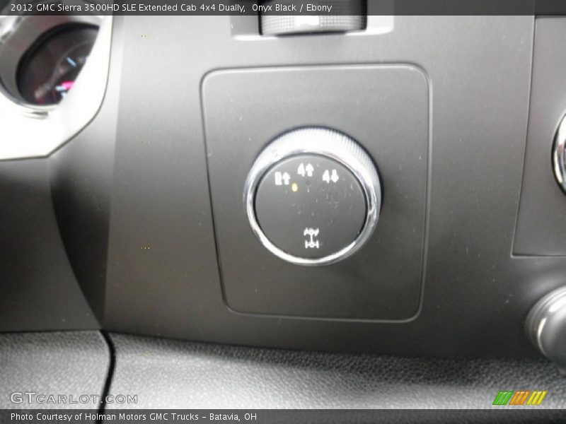 Onyx Black / Ebony 2012 GMC Sierra 3500HD SLE Extended Cab 4x4 Dually