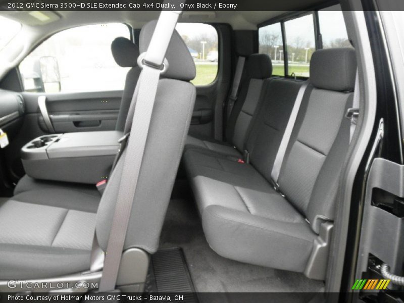 Onyx Black / Ebony 2012 GMC Sierra 3500HD SLE Extended Cab 4x4 Dually