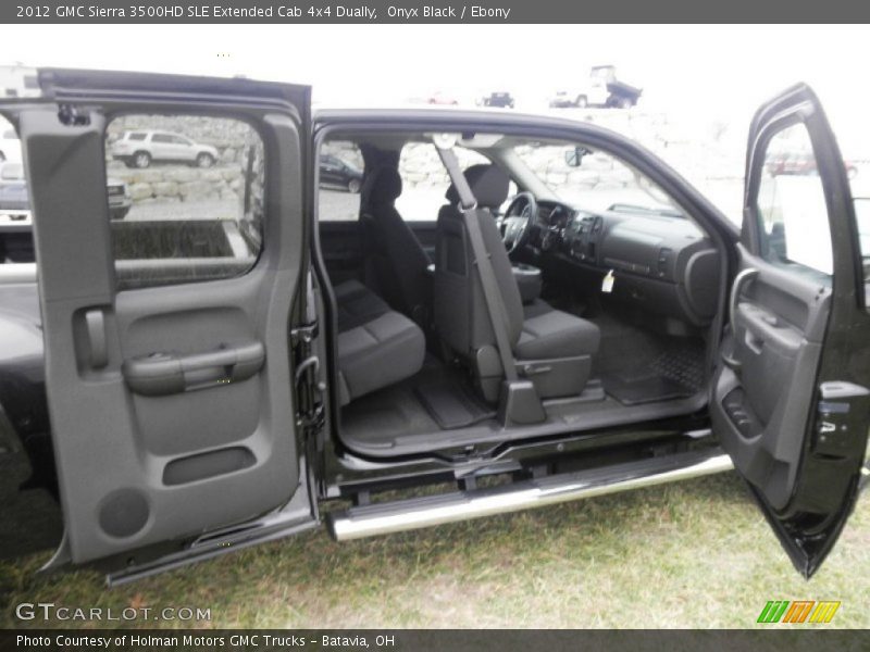  2012 Sierra 3500HD SLE Extended Cab 4x4 Dually Ebony Interior