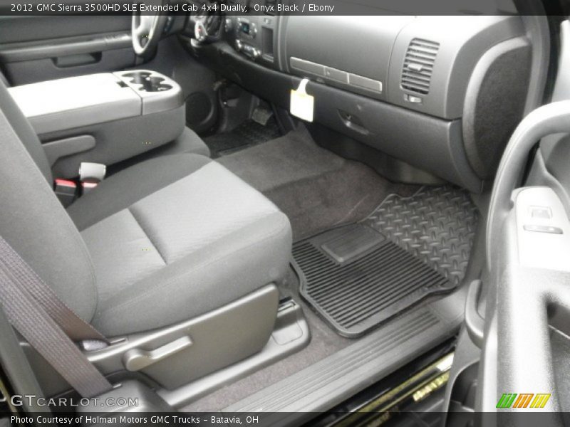 Onyx Black / Ebony 2012 GMC Sierra 3500HD SLE Extended Cab 4x4 Dually