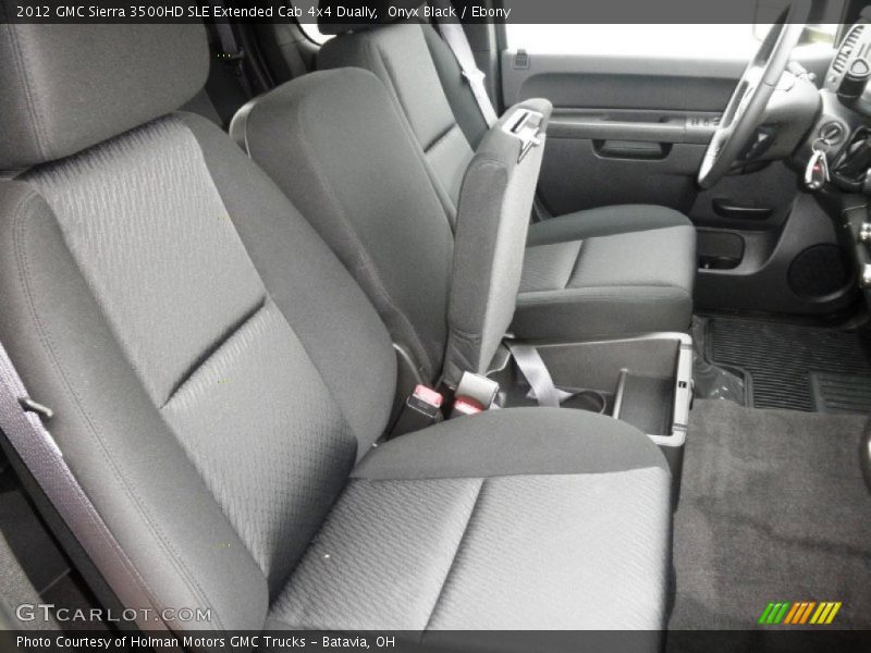 Onyx Black / Ebony 2012 GMC Sierra 3500HD SLE Extended Cab 4x4 Dually