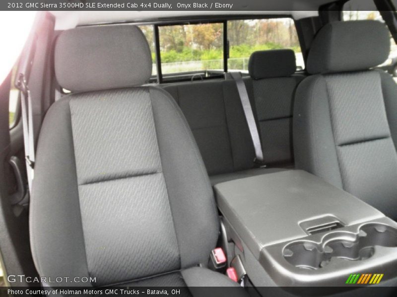 Onyx Black / Ebony 2012 GMC Sierra 3500HD SLE Extended Cab 4x4 Dually