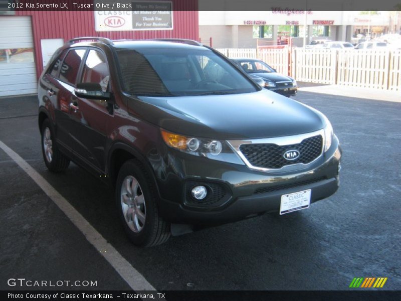 Tuscan Olive / Black 2012 Kia Sorento LX