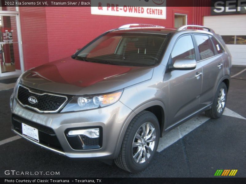 Titanium Silver / Black 2012 Kia Sorento SX V6
