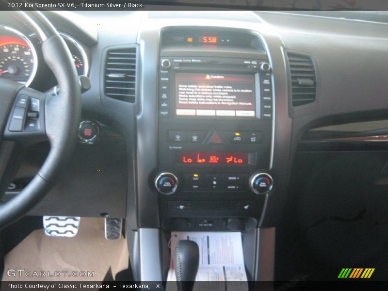 Titanium Silver / Black 2012 Kia Sorento SX V6