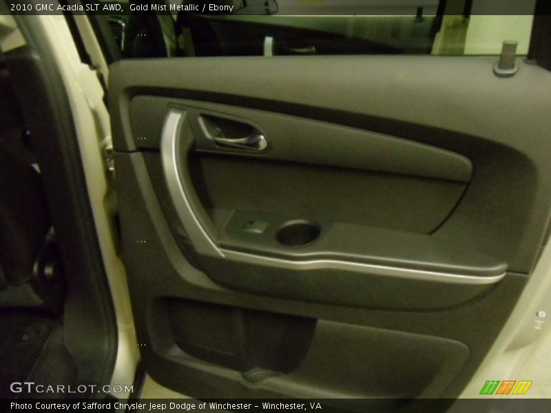 Gold Mist Metallic / Ebony 2010 GMC Acadia SLT AWD