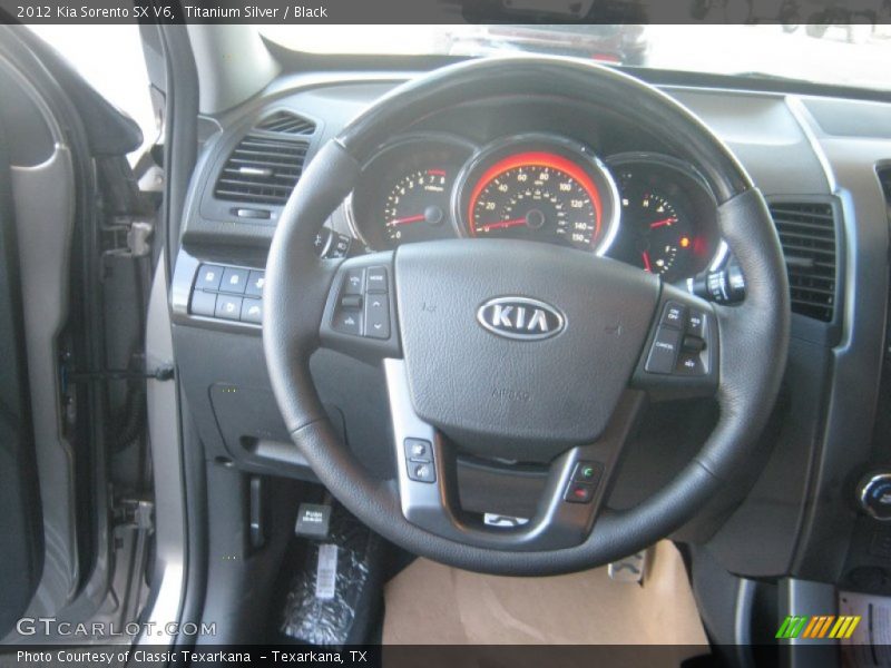 Titanium Silver / Black 2012 Kia Sorento SX V6