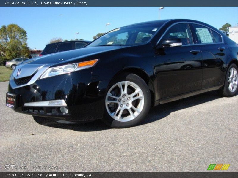 Crystal Black Pearl / Ebony 2009 Acura TL 3.5
