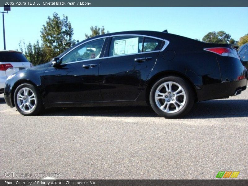 Crystal Black Pearl / Ebony 2009 Acura TL 3.5