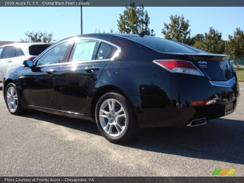 Crystal Black Pearl / Ebony 2009 Acura TL 3.5