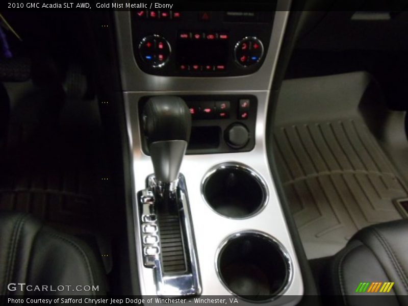 Gold Mist Metallic / Ebony 2010 GMC Acadia SLT AWD