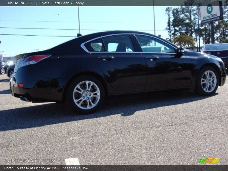 Crystal Black Pearl / Ebony 2009 Acura TL 3.5