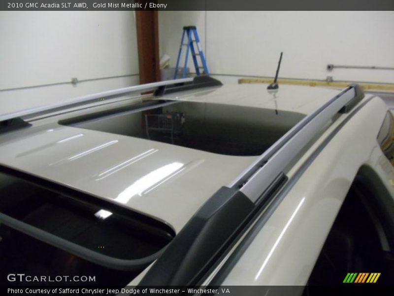 Gold Mist Metallic / Ebony 2010 GMC Acadia SLT AWD