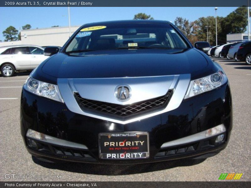 Crystal Black Pearl / Ebony 2009 Acura TL 3.5
