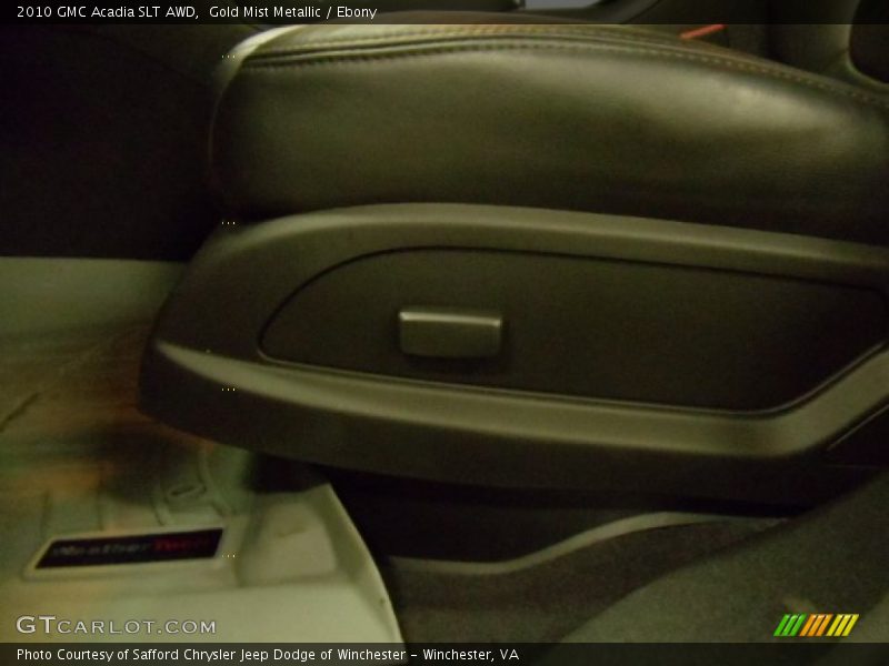 Gold Mist Metallic / Ebony 2010 GMC Acadia SLT AWD