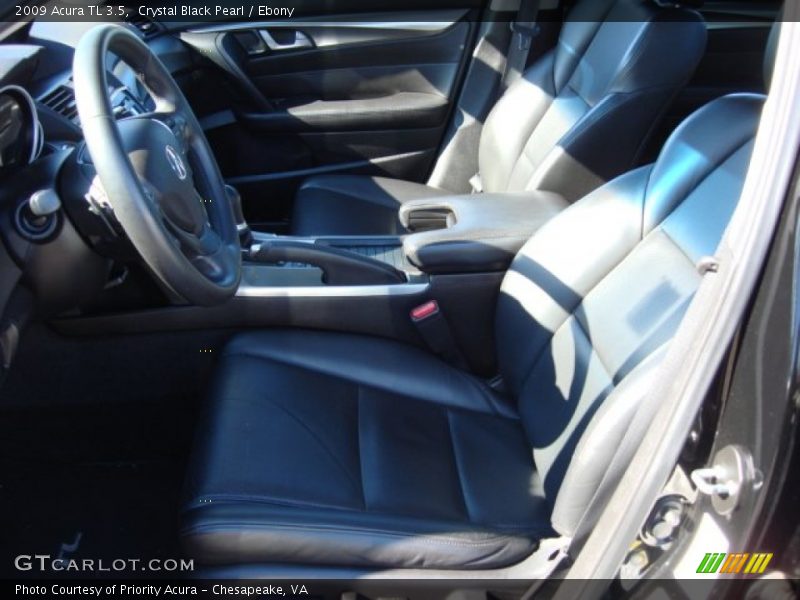 Crystal Black Pearl / Ebony 2009 Acura TL 3.5