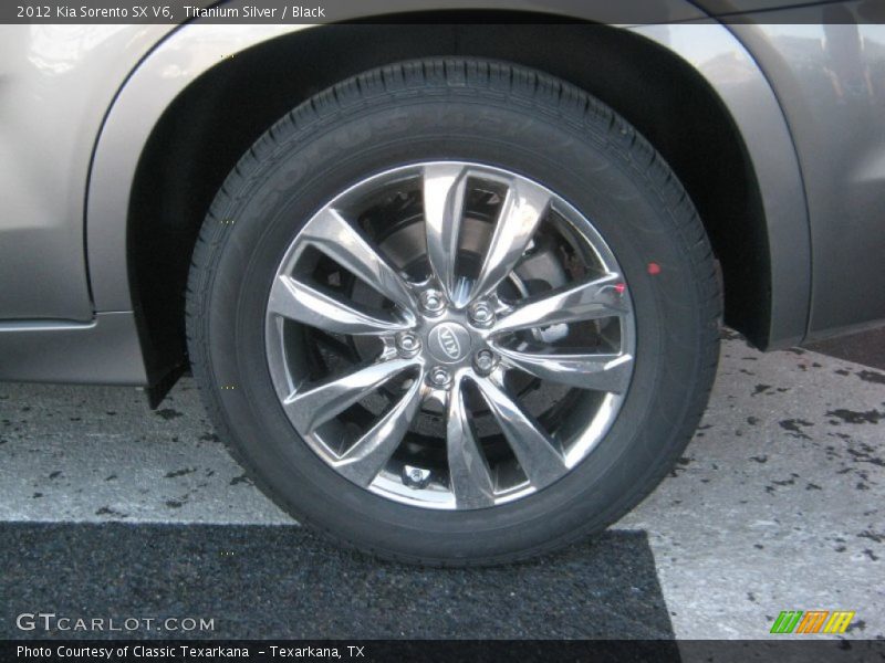 Titanium Silver / Black 2012 Kia Sorento SX V6