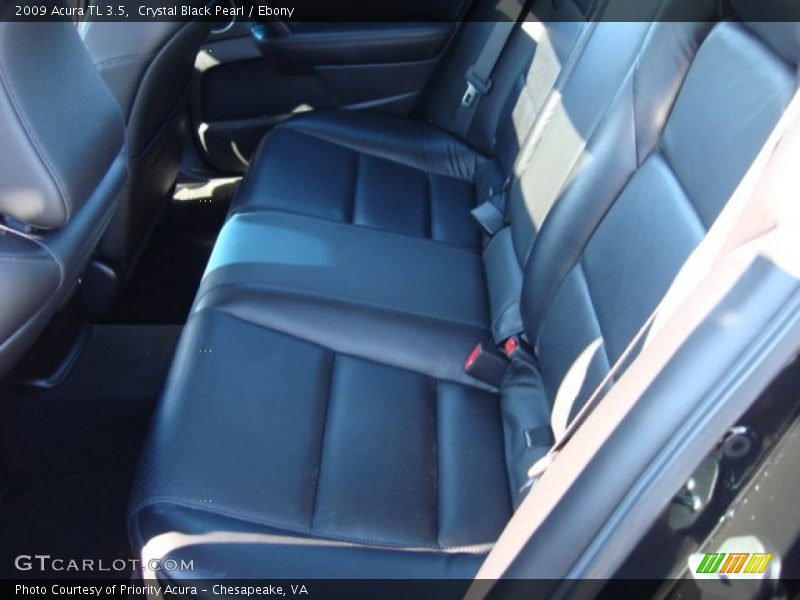 Crystal Black Pearl / Ebony 2009 Acura TL 3.5