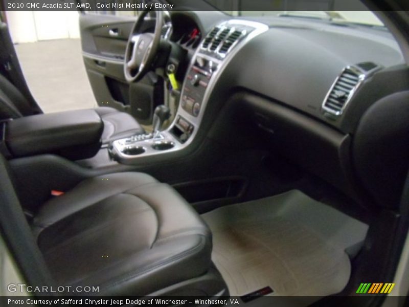 Gold Mist Metallic / Ebony 2010 GMC Acadia SLT AWD