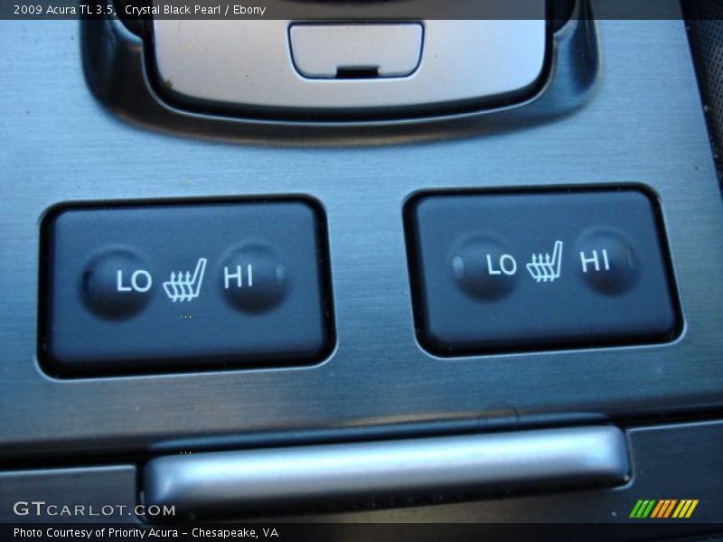 Crystal Black Pearl / Ebony 2009 Acura TL 3.5