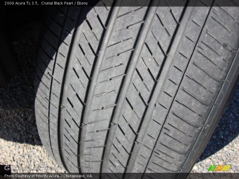 Crystal Black Pearl / Ebony 2009 Acura TL 3.5