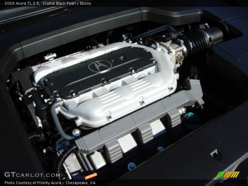 Crystal Black Pearl / Ebony 2009 Acura TL 3.5