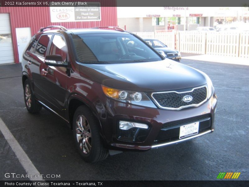 Dark Cherry / Black 2012 Kia Sorento SX V6