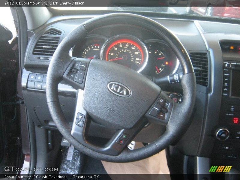 Dark Cherry / Black 2012 Kia Sorento SX V6