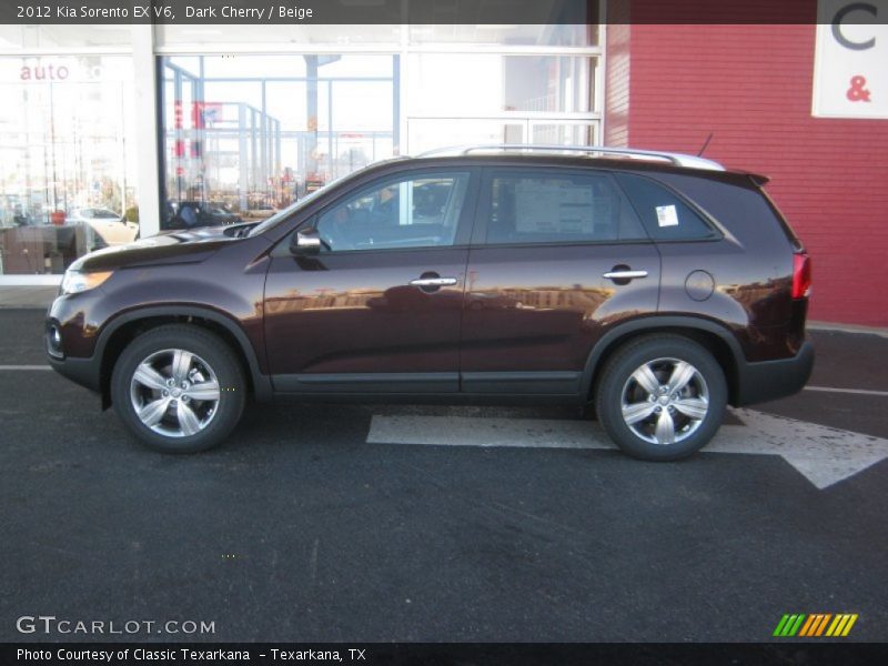 Dark Cherry / Beige 2012 Kia Sorento EX V6
