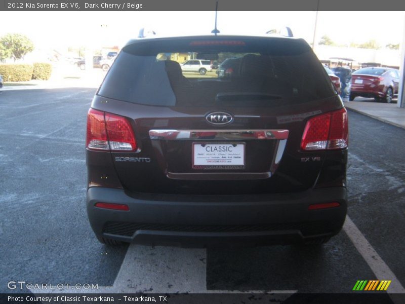 Dark Cherry / Beige 2012 Kia Sorento EX V6