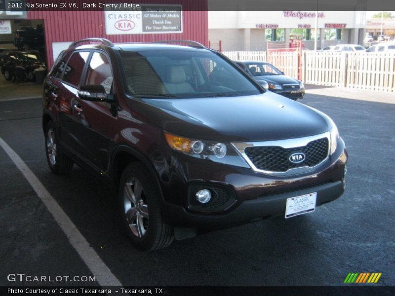 Dark Cherry / Beige 2012 Kia Sorento EX V6