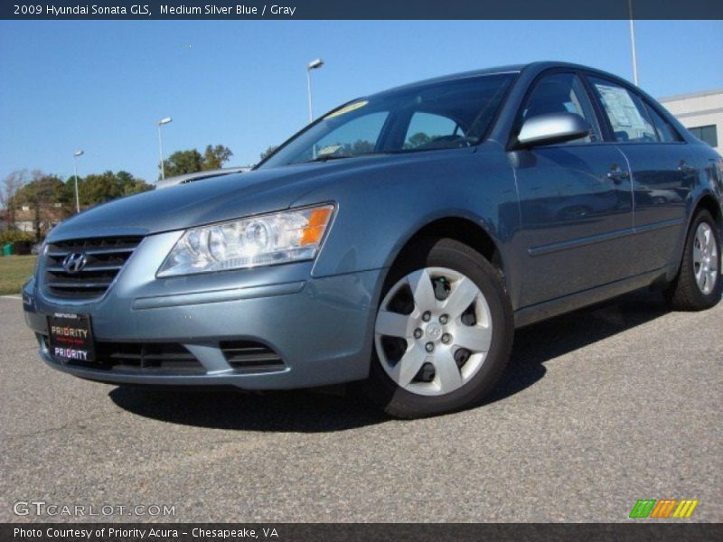 Medium Silver Blue / Gray 2009 Hyundai Sonata GLS