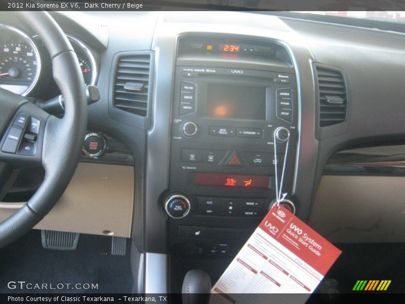Dark Cherry / Beige 2012 Kia Sorento EX V6