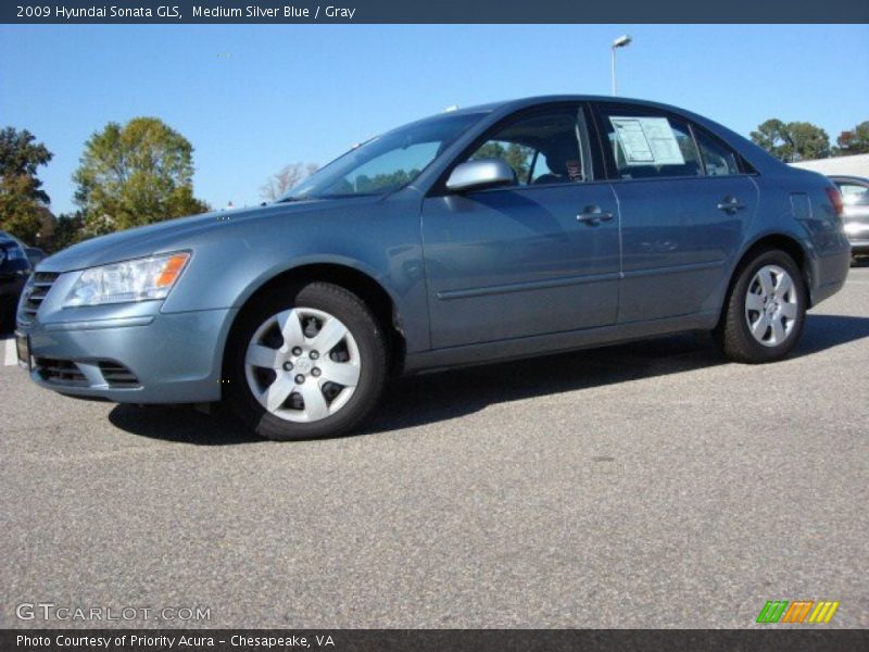 Medium Silver Blue / Gray 2009 Hyundai Sonata GLS