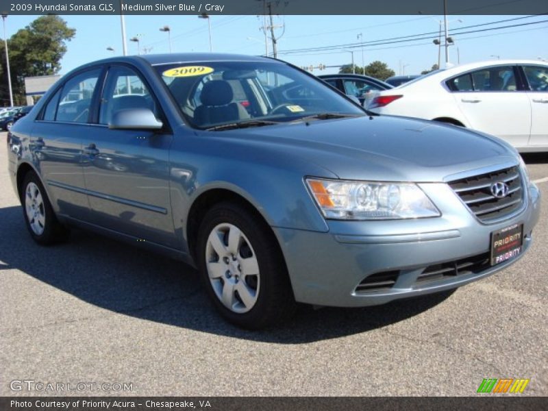 Medium Silver Blue / Gray 2009 Hyundai Sonata GLS